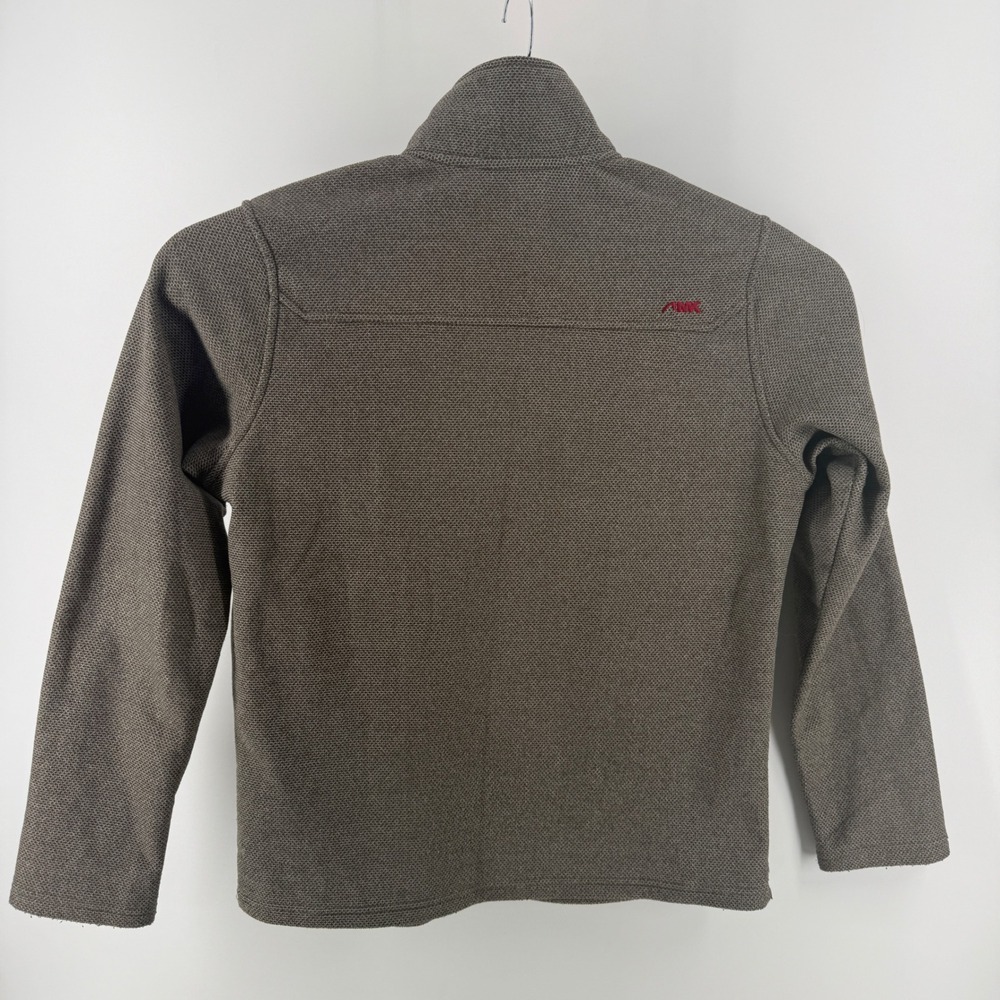 Mountain Khakis Mens M Brown Textured Fleece Quarter Button Mock Neck Pullover - Picture 5 of 9